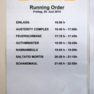 running-order